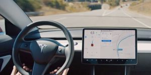 Intérieur d'une Tesla