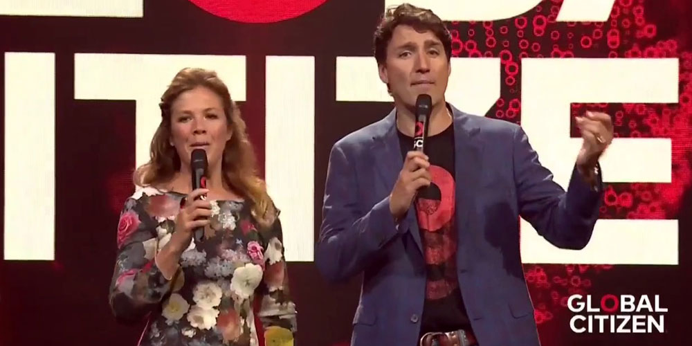 Justin Trudeau au Global Citizen Festival de Hambourg