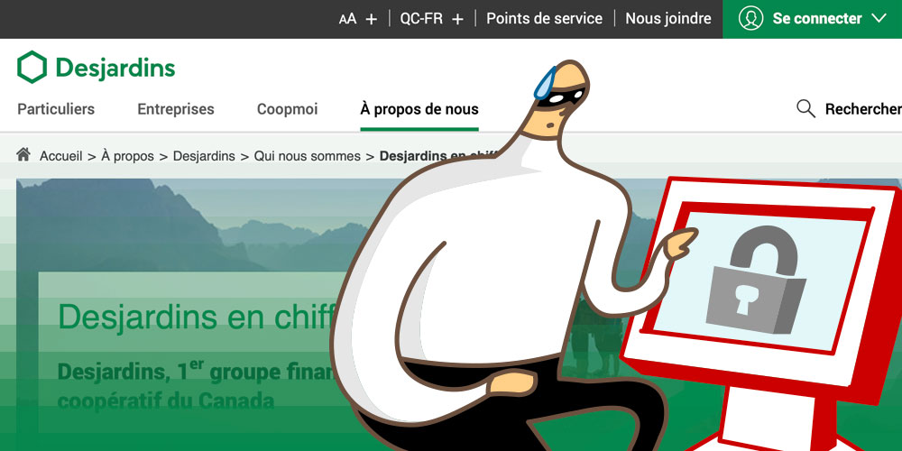 Desjardins dans l'eau chaude
