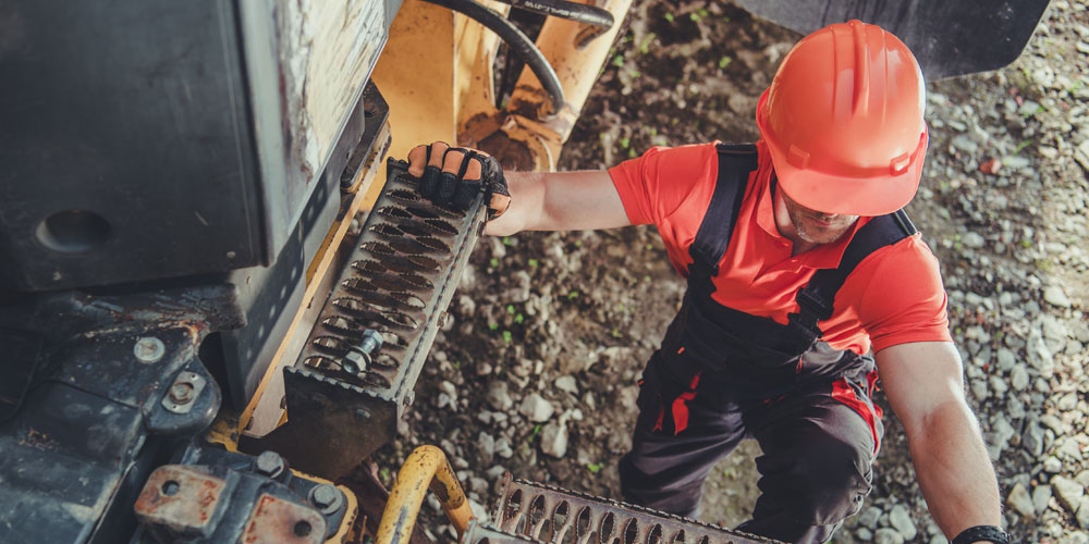 Conducteur de camion dans une mine