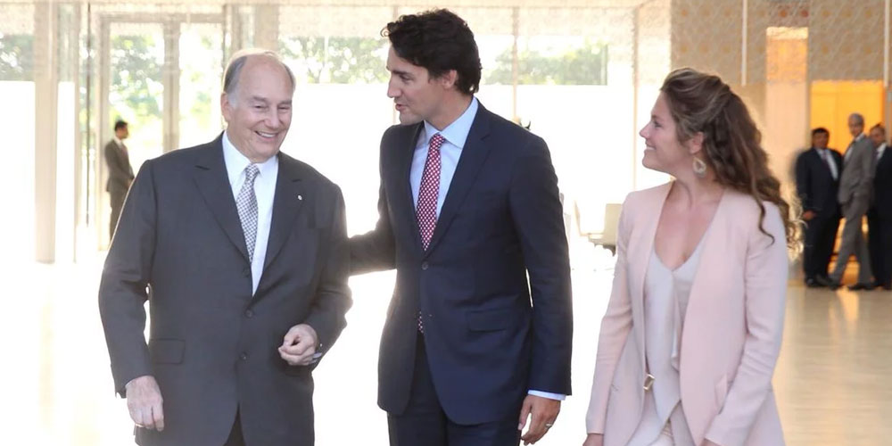L'Aga Khan et Justin Trudeau